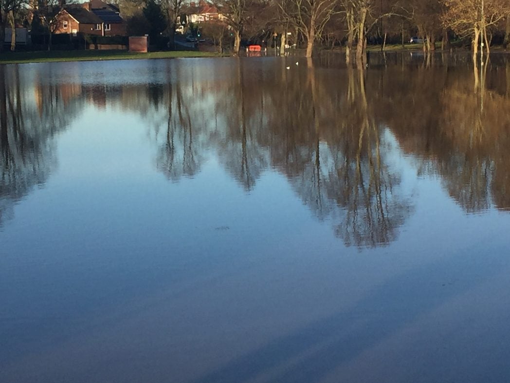 Playing Feild Melrosegate Flooded 2015 Dec 27th 2-43pm